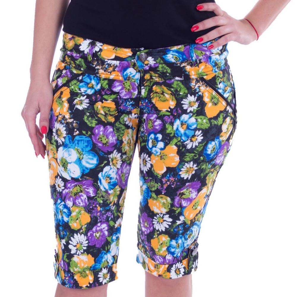 Women Capri Shorts, CP-1309, Spring Sensation - Picture 2 of 4